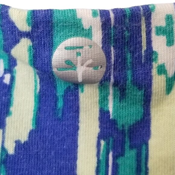 Soybu Dress Dhara Maxi Jersey Stretch Braid Halter L Blue Print Sundress Beach - Picture 5 of 9